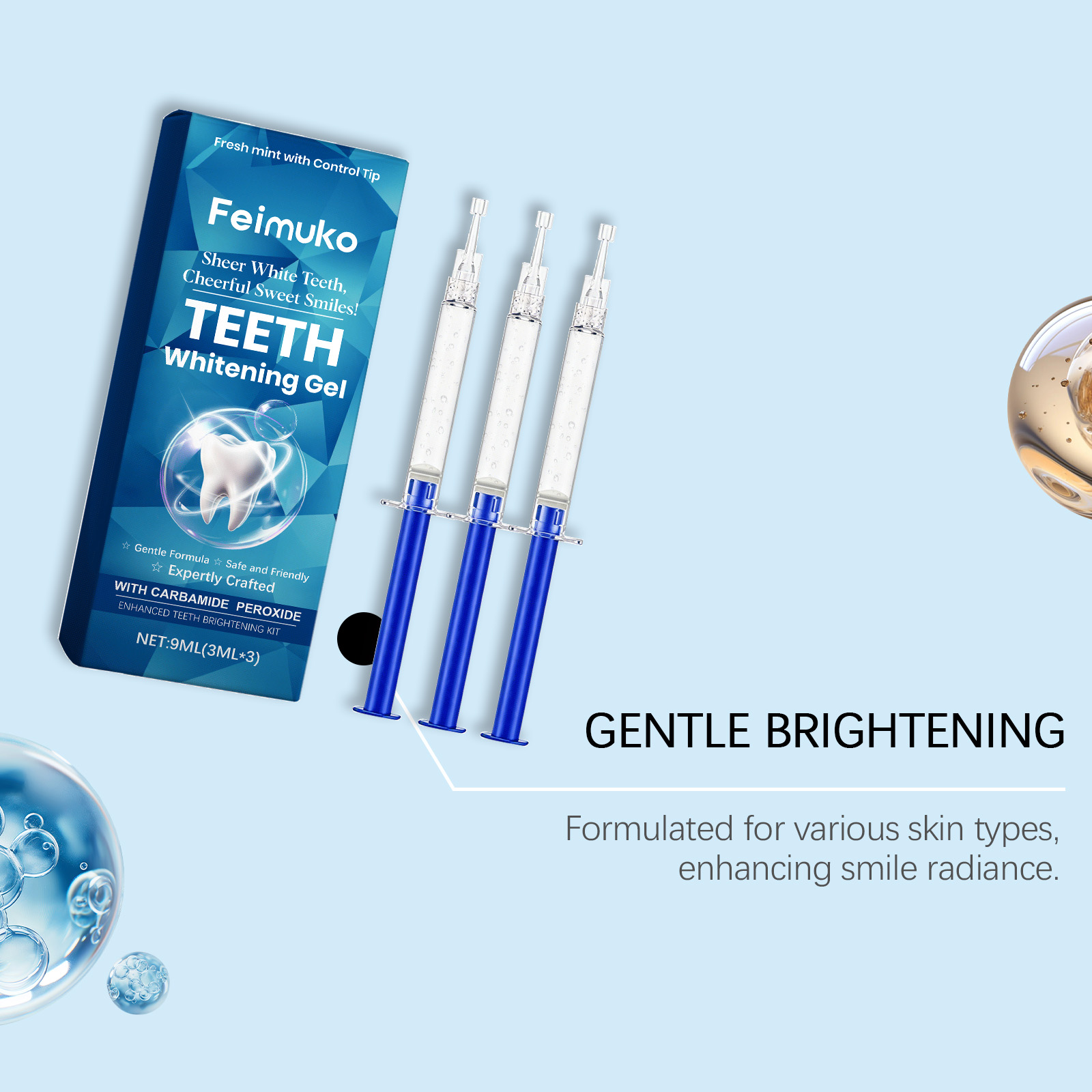 Feimuko Teeth Whitening Gel 3P - огляд і ціна Teeth Whitening Kit