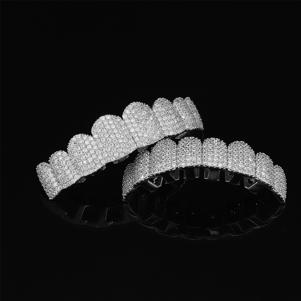Silver Plated Full Iced Out CZ - огляд і ціна Teeth Whitening Moulds