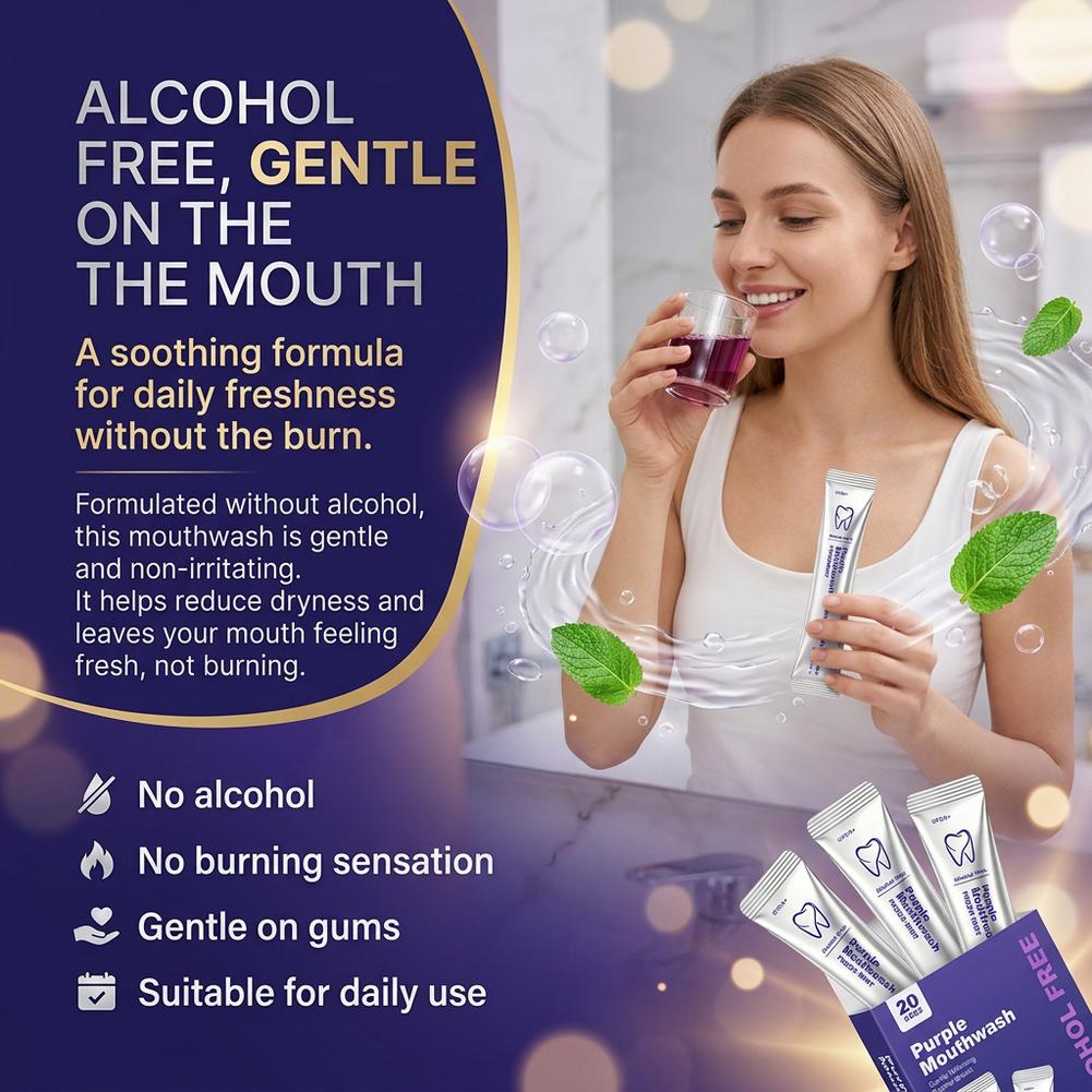 Purple Mouthwash Teeth Cleanin - огляд і ціна Teeth Whitening Mouthwash