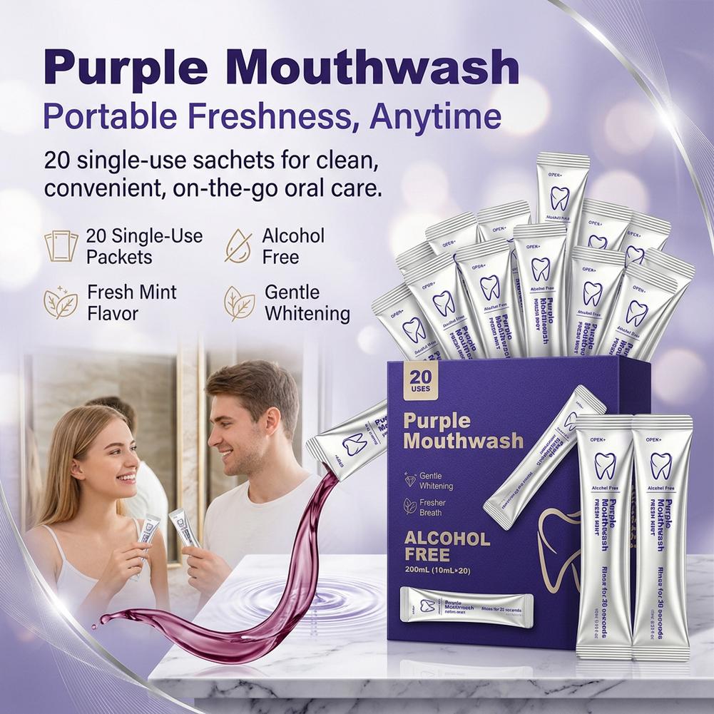 Purple Mouthwash Teeth Cleanin - огляд і ціна Teeth Whitening Mouthwash